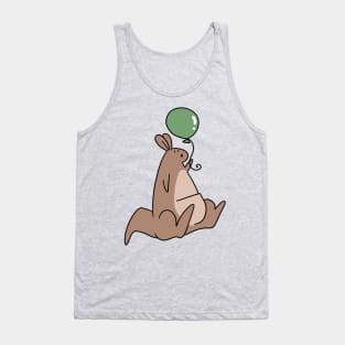 Green Balloon Kangaroo Tank Top